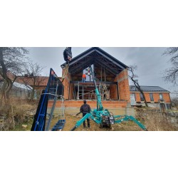 Zasklievanie mini žeriavom