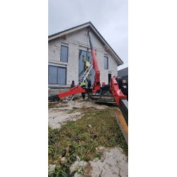 Minižeriav a vakuová prísavka