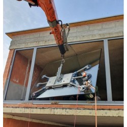 Osadenie nadrozmerného skla